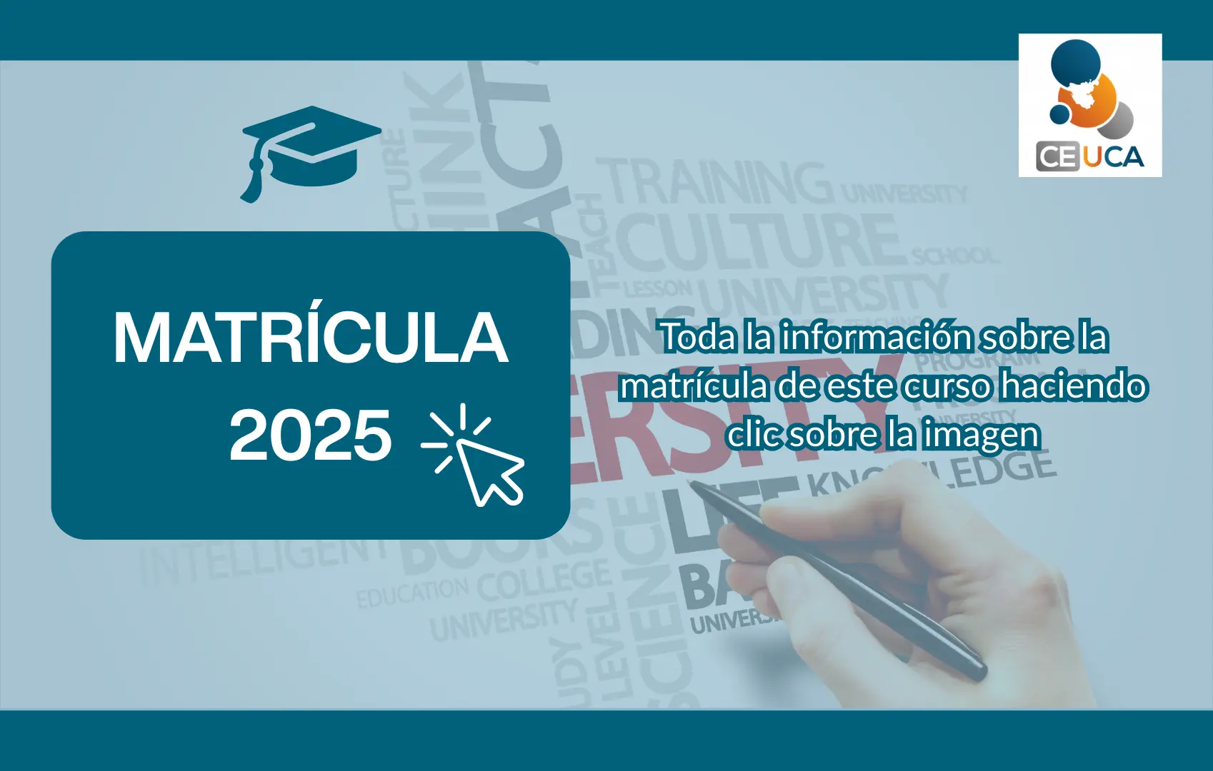 Información sobre la matrícula del curso 2025-2026